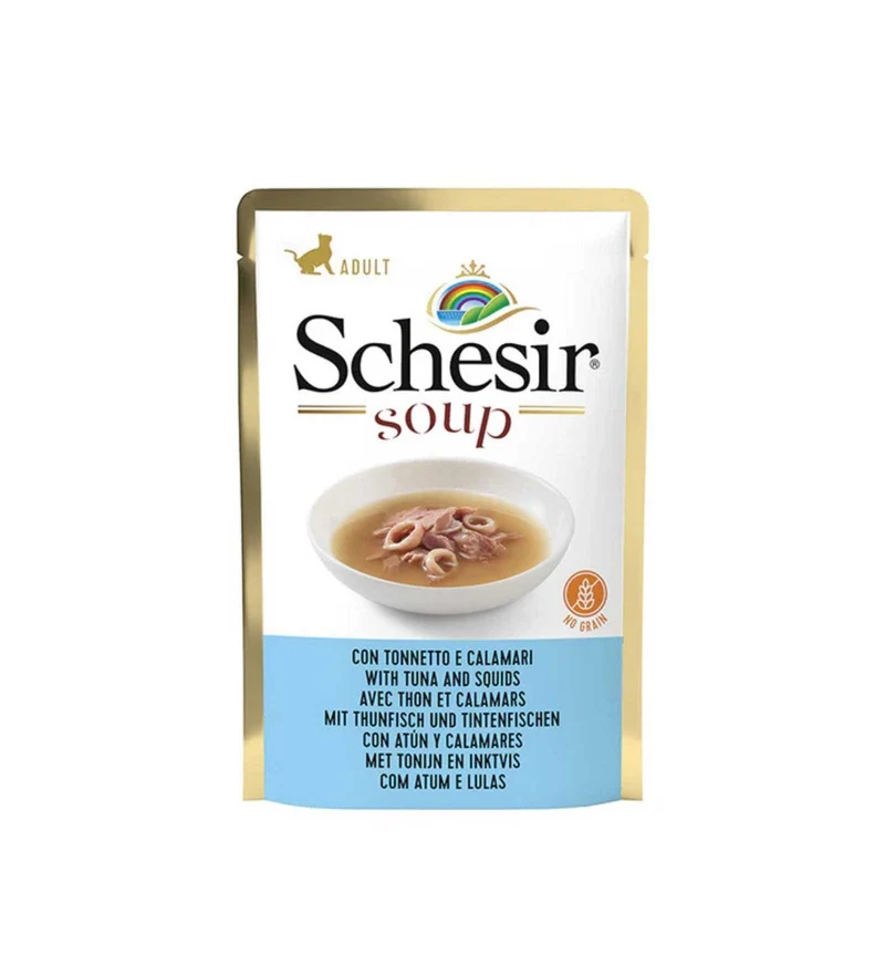 SCHESIR GATTO SOUP CON TONNETTO E CALAMARI DA 40 GR IN BUSTA