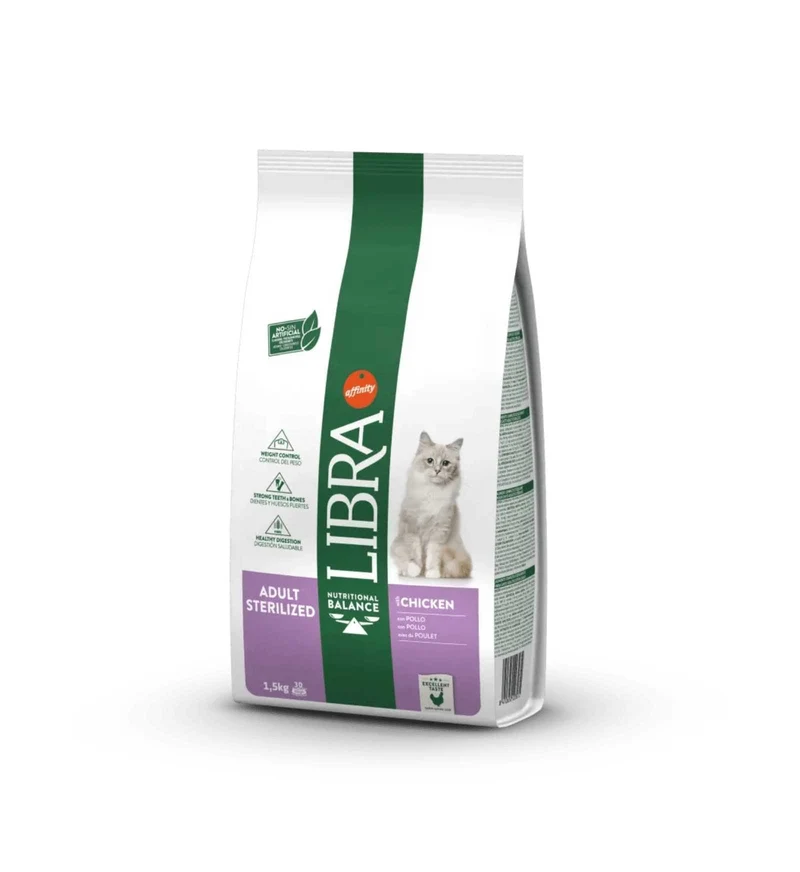 LIBRA GATTO STERILIZZATO POLLO DA 1,5 KG