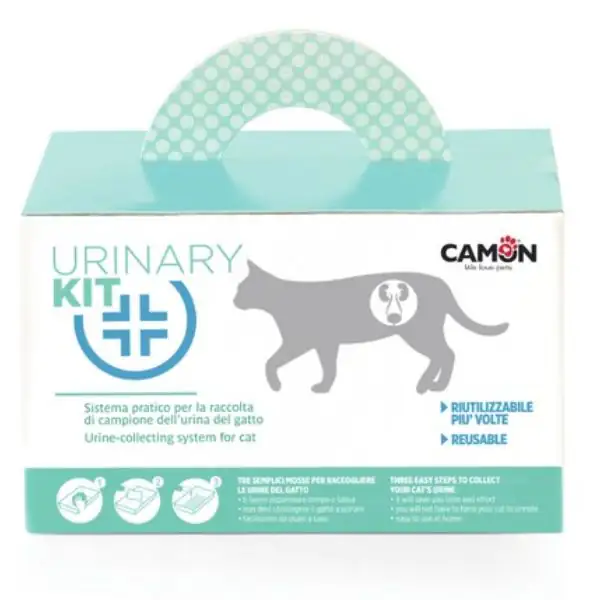 Camon Urinary Kit per la raccolta e l'analisi delle Urine del gatto Perle per gatti