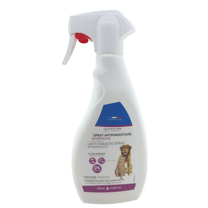 Spray al Dimeticone Antiparassitario per Cane e Gatto - 500 ml