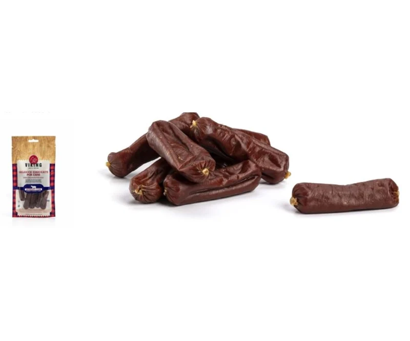 Viking Salsicce di Agnello Essiccate Snack Naturale per Cani - 80g