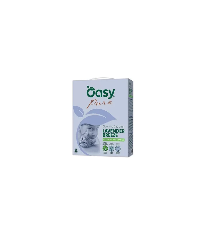 Oasy Lettiera Minerale Pure Lavender Breeze alla Lavanda - 6L