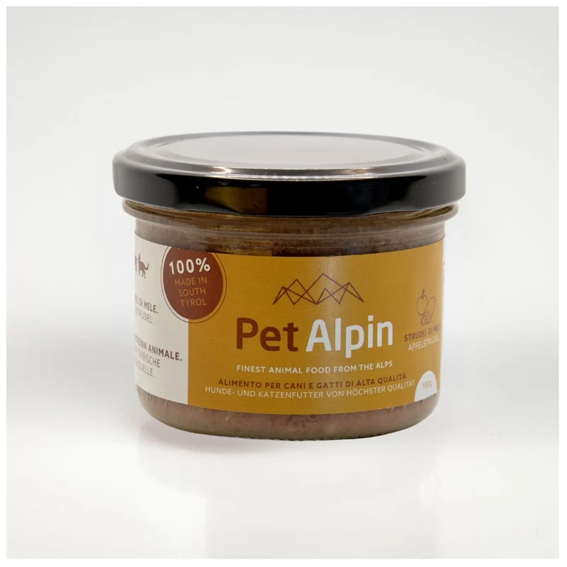 Pet Alpin Cibo Umido per Cani Strudel di Mele - 180g