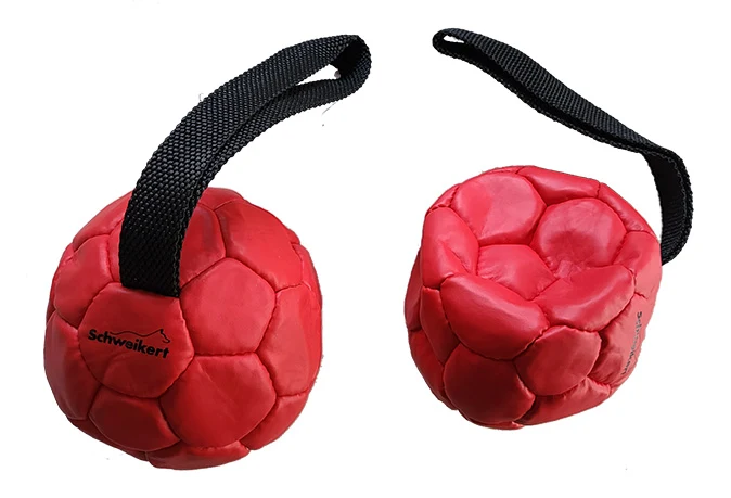 Gioco per Cani Pallone in Gomma - Rosso, 14 cm