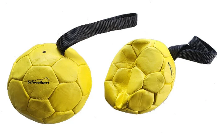 Gioco per Cani Pallone in Gomma - Giallo, 14 cm