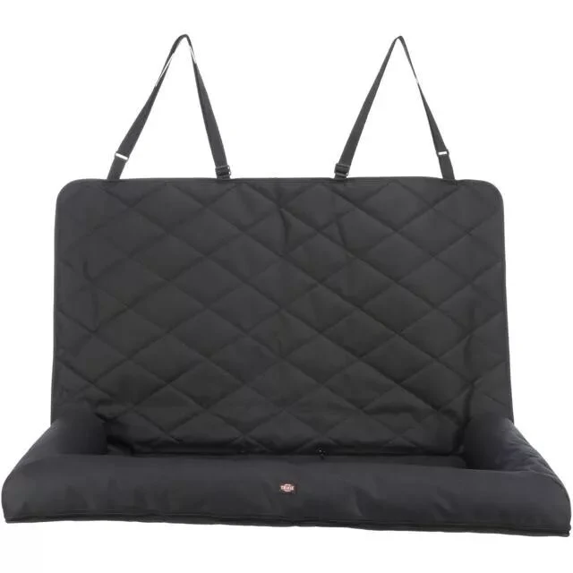 Cuscino Doppio per Auto Trixie - Nero, 95x10x50 cm