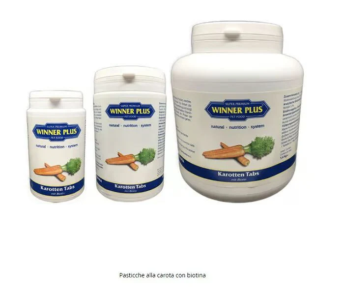 Winner Plus Pasticche alla Carota con Biotina Integratore - 1,4 kg
