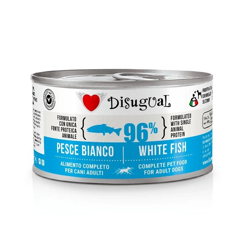 Disugual Cane Adulto Monoproteico Pesce Bianco Lattina 150 g