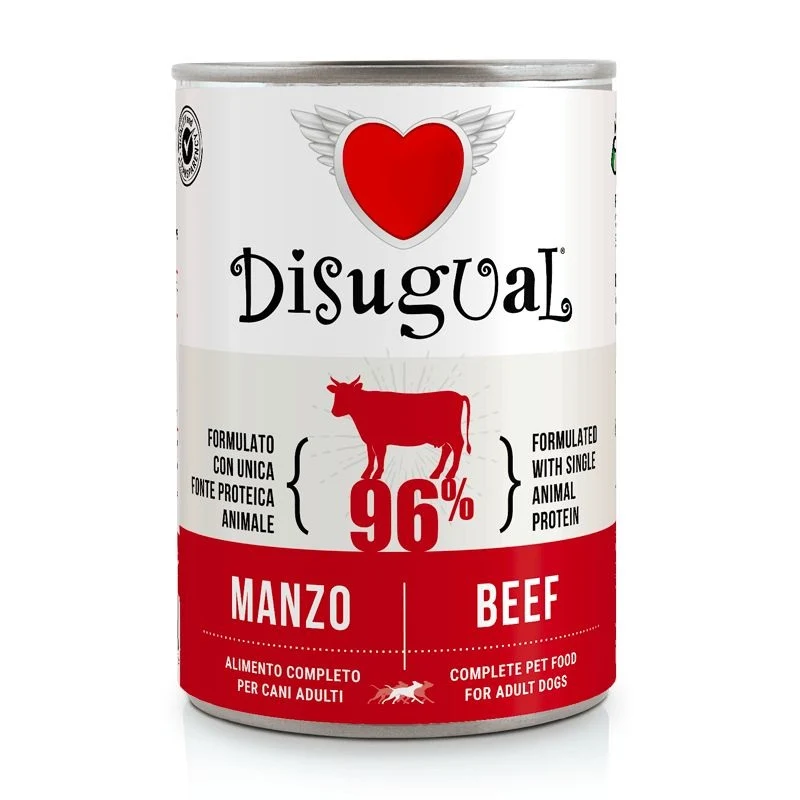 Disugual Cane Adulto Monoproteico Manzo Lattina 400 g