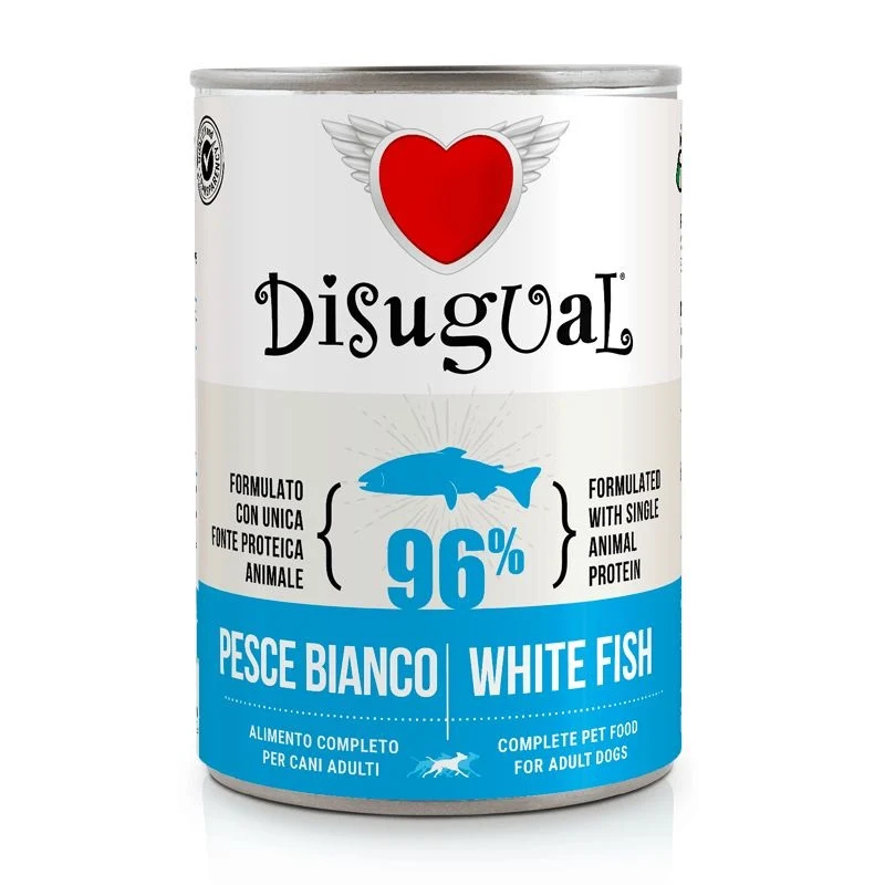 Disugual Cane Adulto Monoproteico Pesce Bianco Lattina 400 g