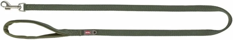 Guinzaglio Trixie Premium per Cani L-XL - 1m/25mm, Verde Oliva