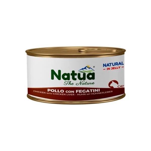 Natua broth cat pollo (coscia petto) fegatini 85 gr