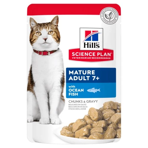 Hill's Feline Mature Ocean Fish Pouches Bustina 85 g