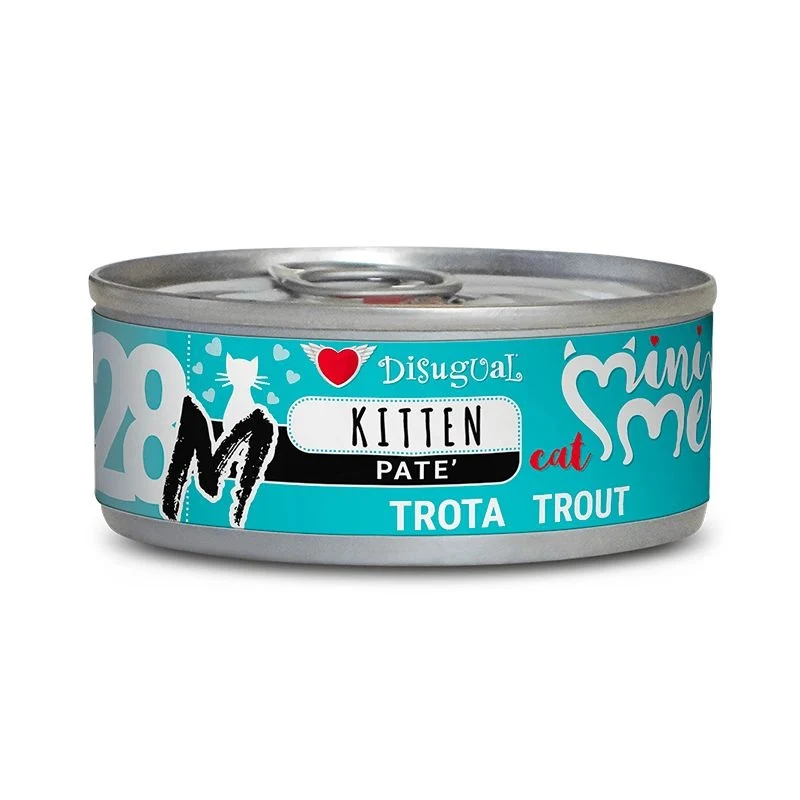 Disugual Gatto MiniMe "M" (28) Kitten Monoproteico Trota Lattina 85 g