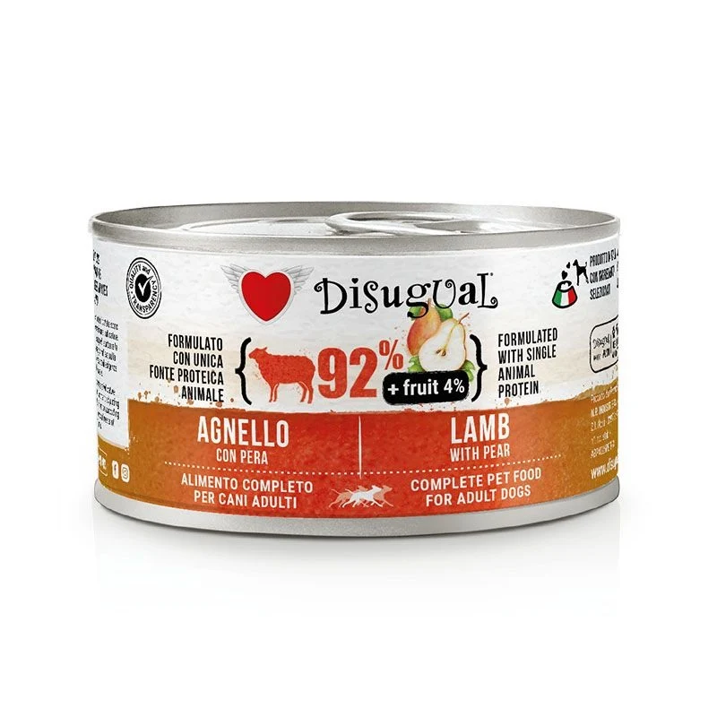 Disugual Cane Fruit Adulto Agnello & Pera Lattina 150 g