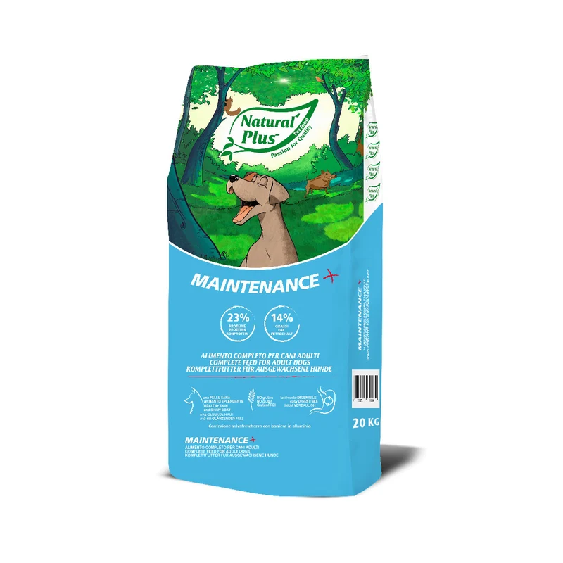 Natural Plus Maintenance Plus - Crocchette di Mantenimento per Cani - 20 kg