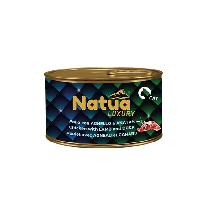 070 Natua jelly cat pollo con agnello e anatra 85 gr