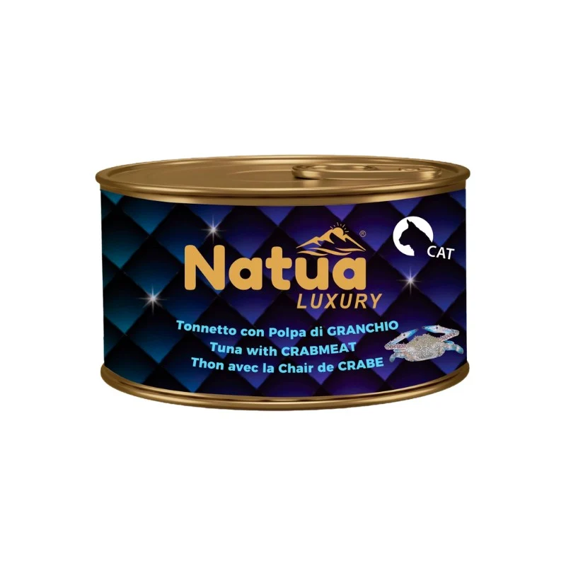 Cibo Umido per Gatti Natua Jelly Tonnetto con Granchio - 85g