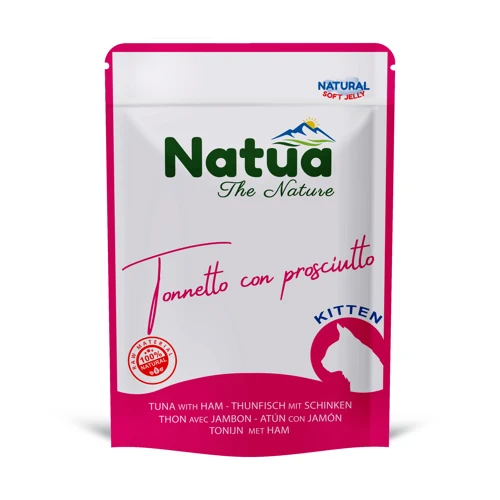 Natua cat bustet KITTEN tonnetto e prosciutto 70 gr