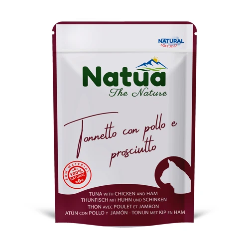 Natua cat buste Tonnetto pollo e prosciutto 70 gr