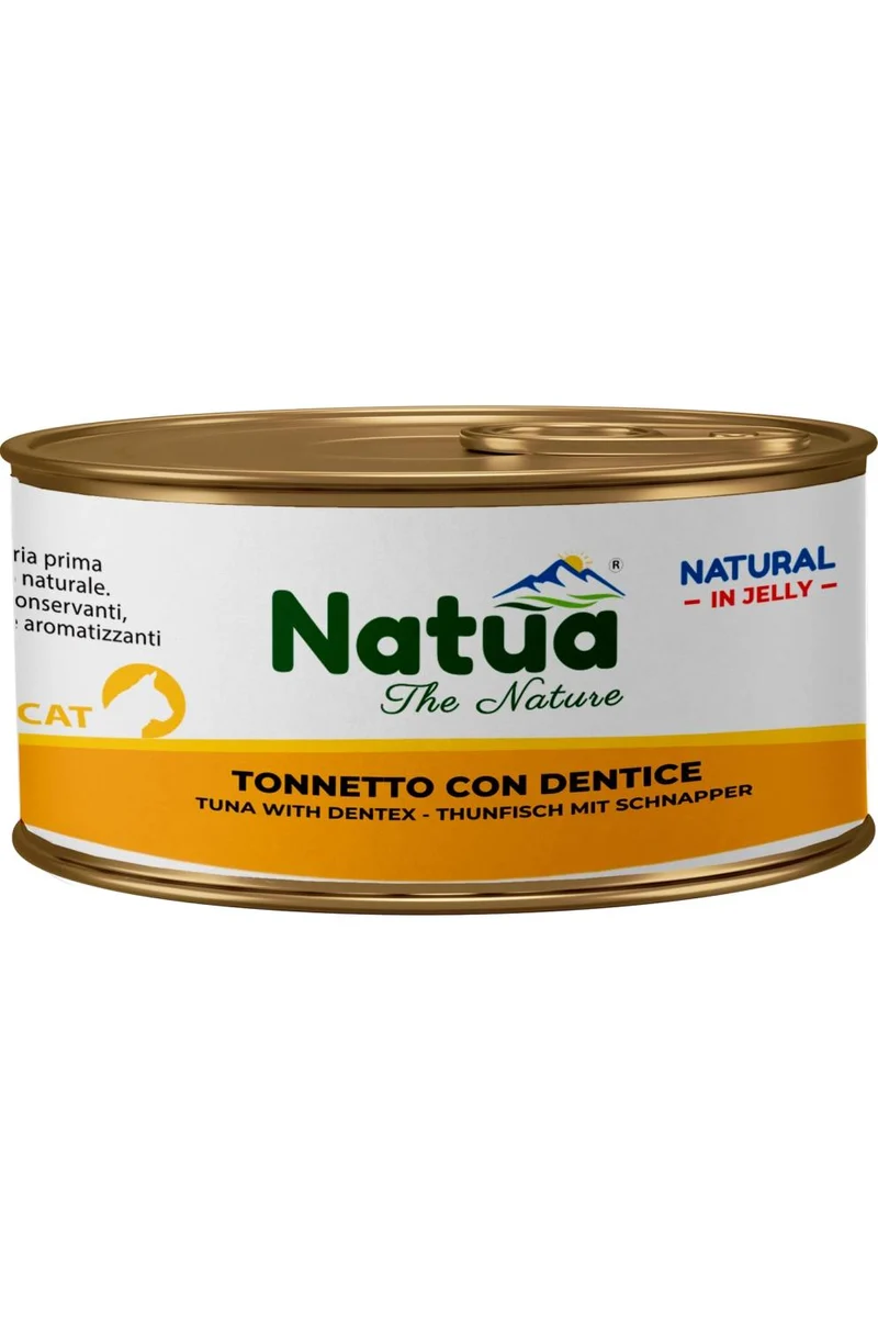 Natua Cat Jelly Tonno con Dentice - Alimento Umido Gatti - Lattina 150 g