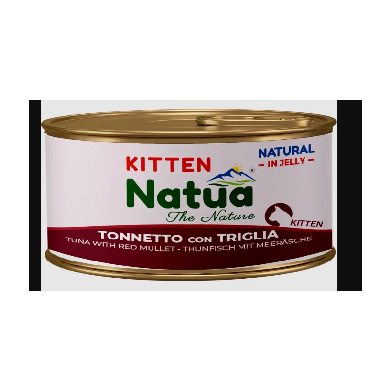 Natua Kitten Tonno con Triglia - Umido Naturale per Gattini - 85 g