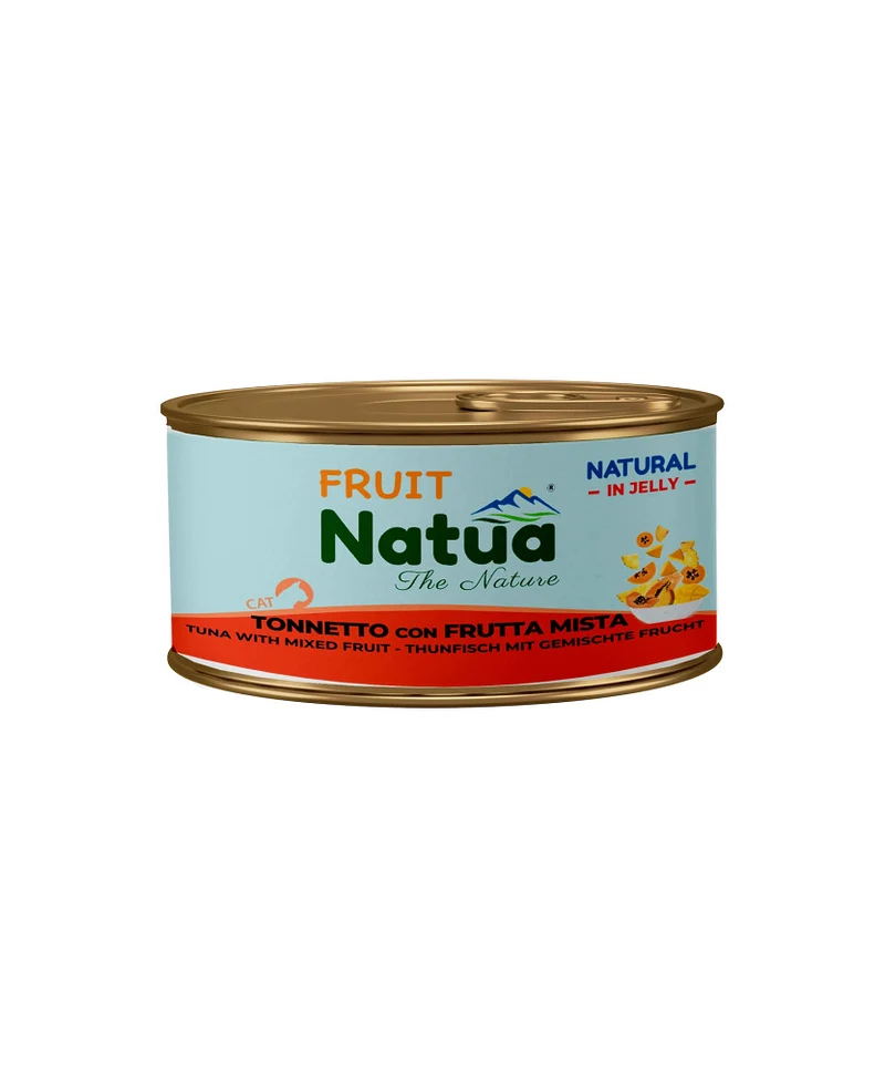 Natua Cat Jelly Tonno con Frutta Mista - Umido Naturale Gatto - 85 g