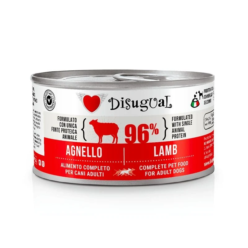Disugual Cane Adulto Monoproteico Agnello Lattina 150 g