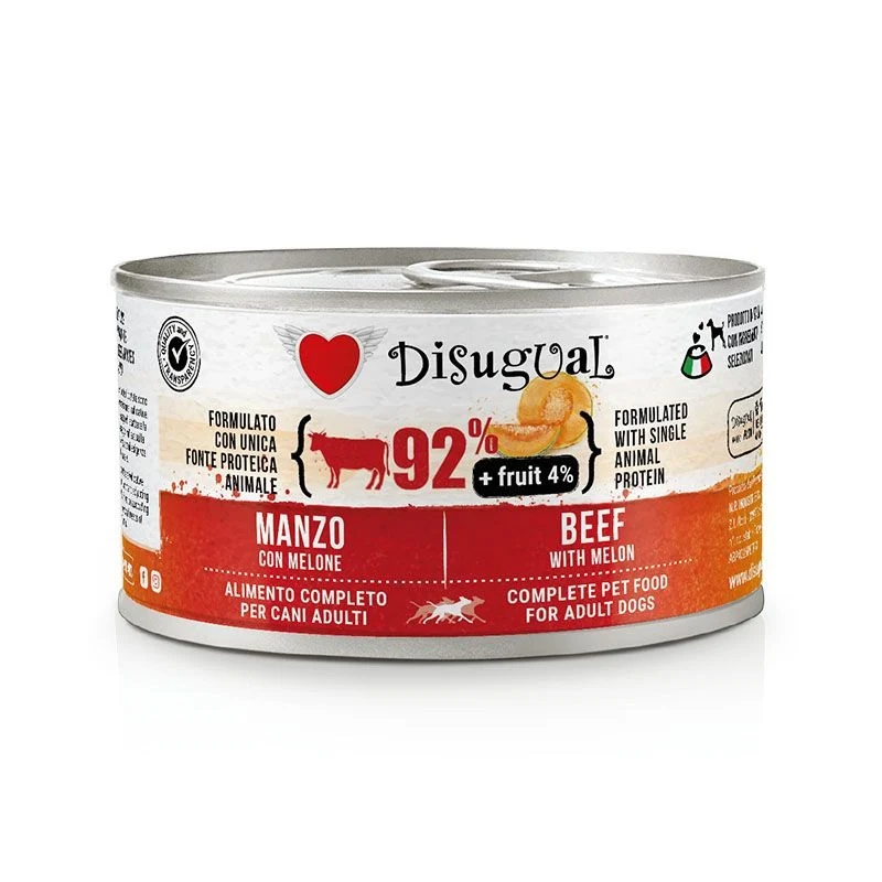 Disugual Cane Fruit Adulto Manzo & Melone Lattina 150 g