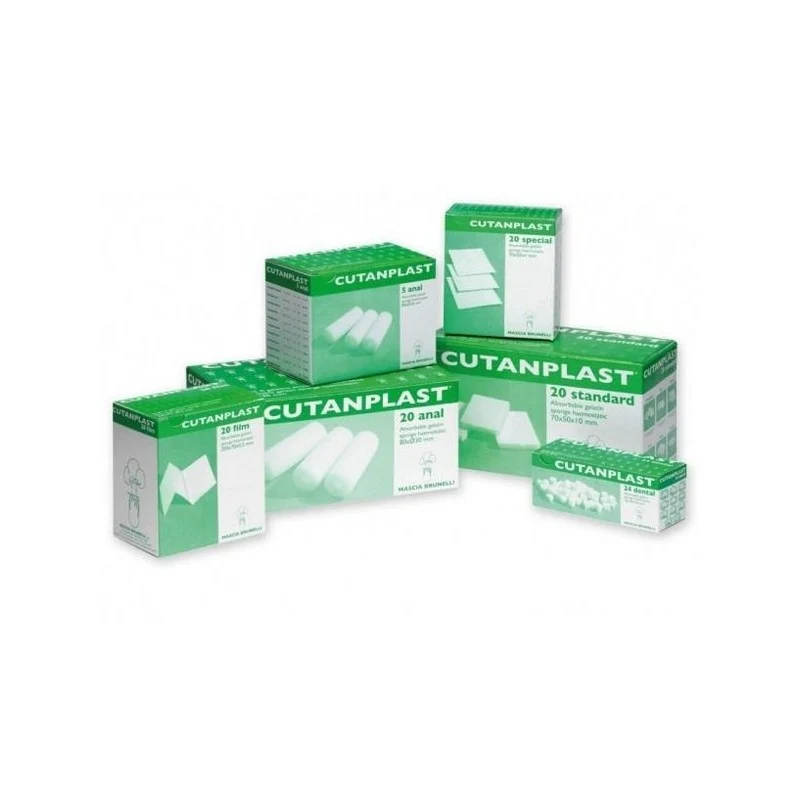 TAMPONE EMOSTATICO GELITA CUTANPLAST 10x10x10 MM