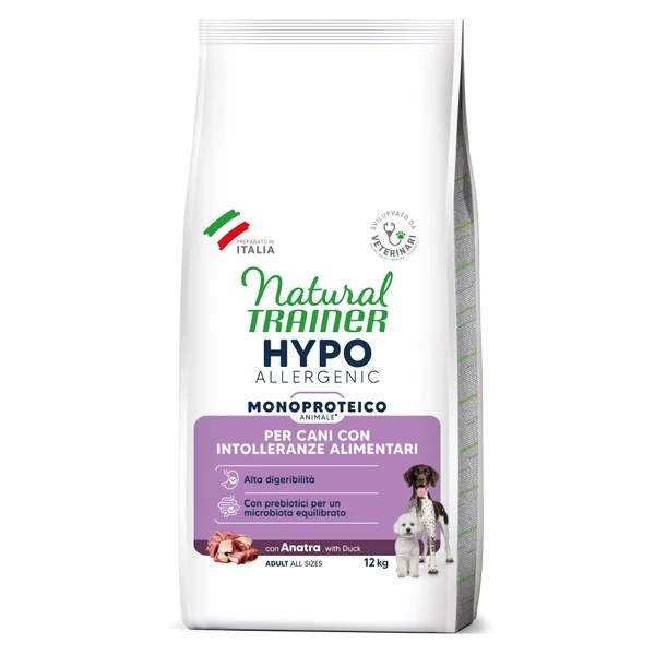 TRAINER CANE NATURAL HYPO ALLERGENIC ADULTO ALL BREEDS ANATRA 12 KG