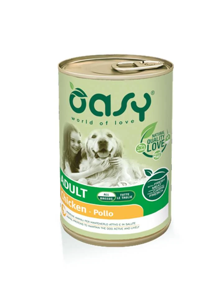 Oasy Cane Lifestage Adulto Pollo 400 g