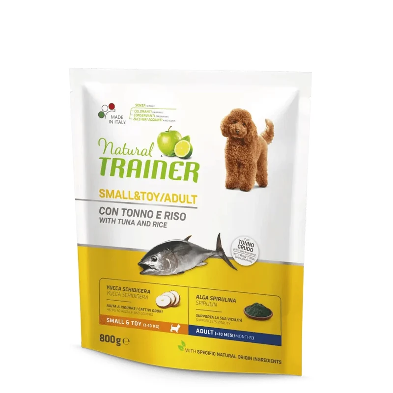 Trainer Cane Natural Adulto Small & Toy Tonno & Riso 800 g