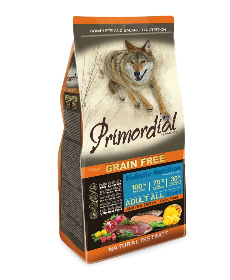 Primordial Cane Adulto All Breeds Trota & Anatra 12 kg