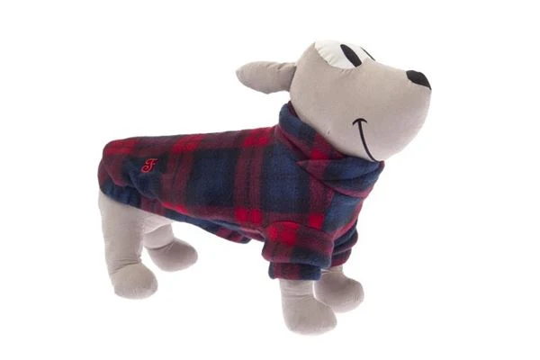 Cappottino in Pile Double Face Pila per Cani - Rosso - 50 cm