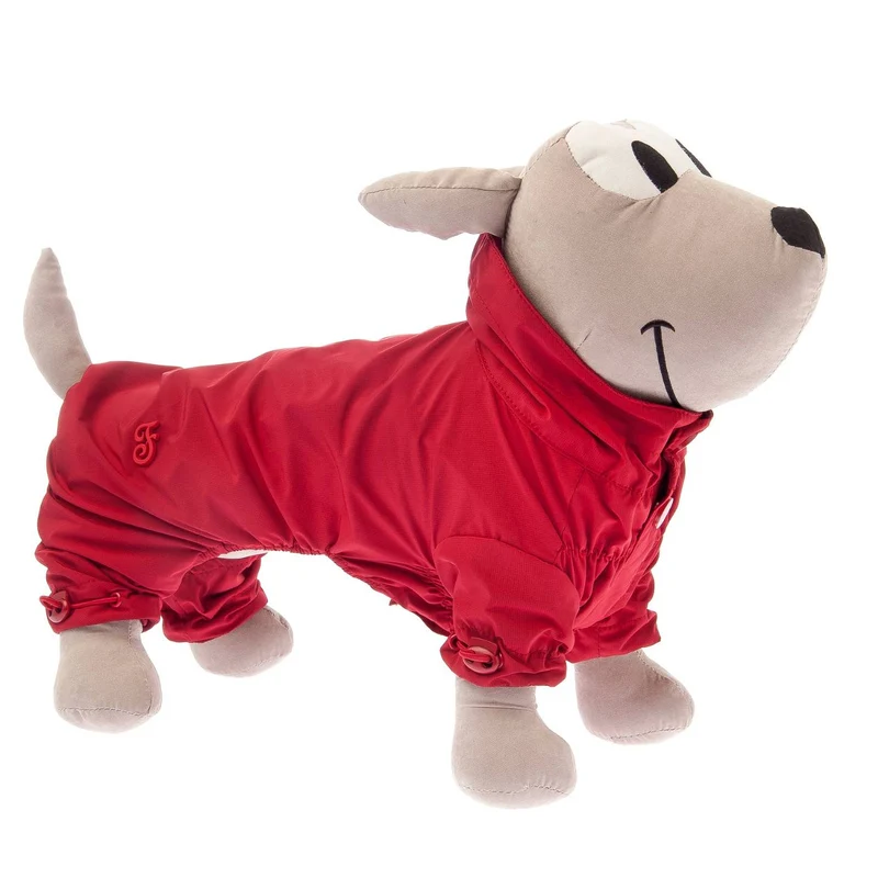 Impermeabile Piuma per Cani Ferribiella Ultra Leggero - Rosso - 40 cm