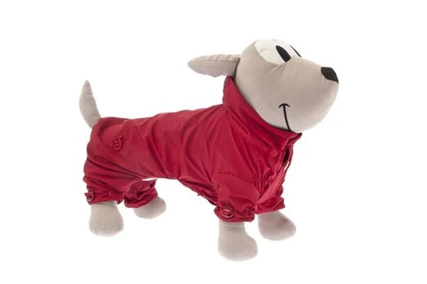 Impermeabile Piuma per Cani Ferribiella Ultra Leggero - Rosso - 45 cm