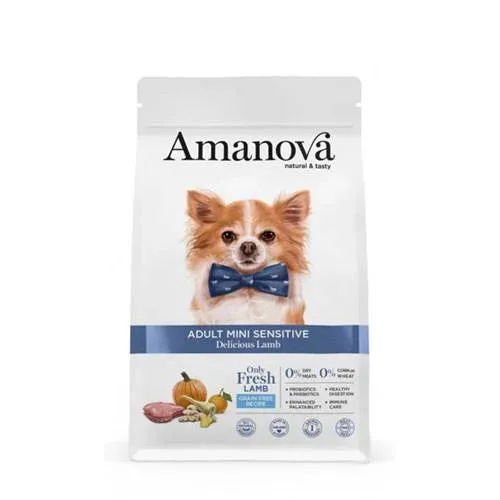 Amanova Adult Mini Sensitive Delicious Lamb - Crocchette Agnello - 2 kg