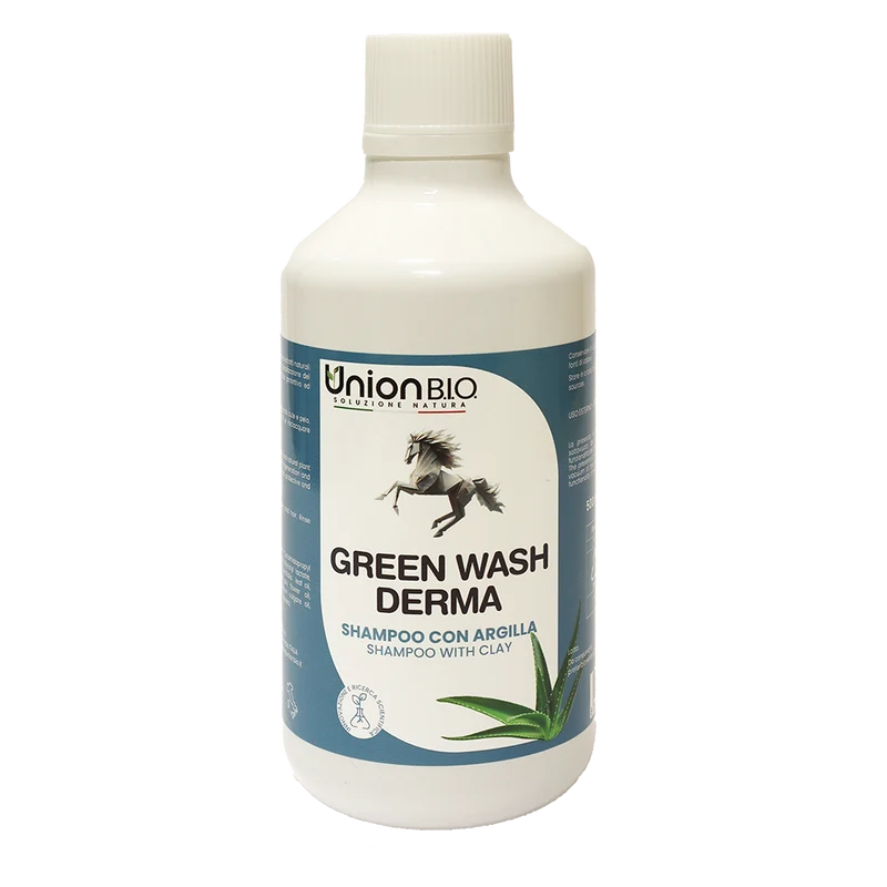 Green Wash Derma - Shampoo Naturale per Cani con Cute Sensibile - 500 ml
