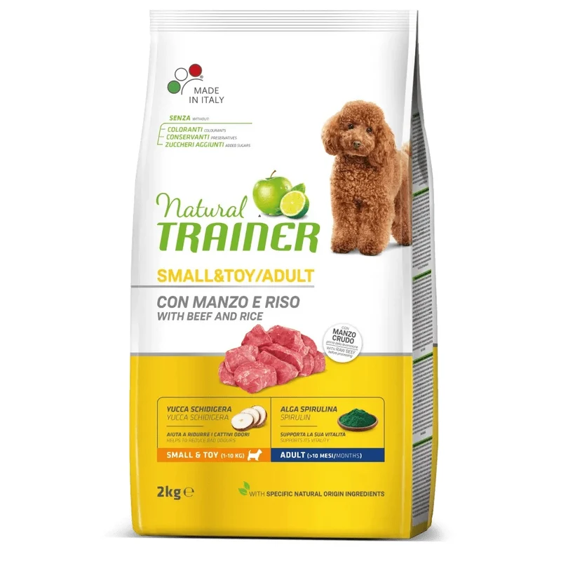 Trainer Cane Natural Adulto Small & Toy Manzo & Riso 2 kg