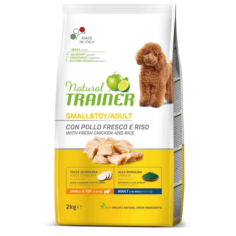Trainer Cane Natural Adulto Small & Toy Pollo & Riso 2 kg