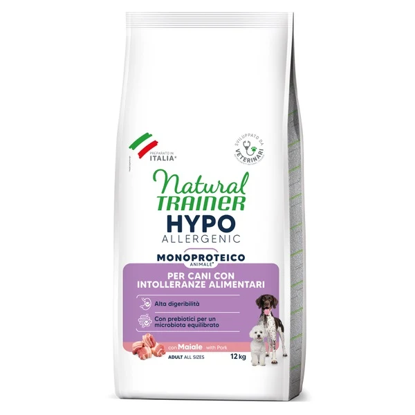 TRAINER CANE NATURAL HYPO ALLERGENIC ADULTO ALL BREEDS MAIALE 12 KG