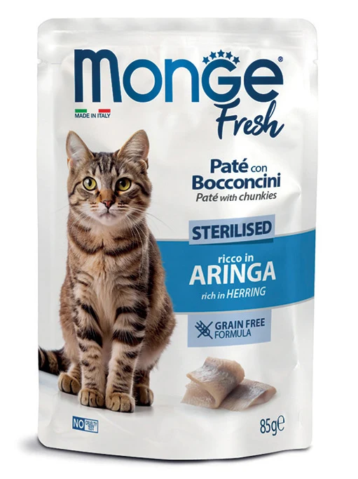 Monge Gatto Fresh Busta Adulto Sterilizzato Aringa 85 g