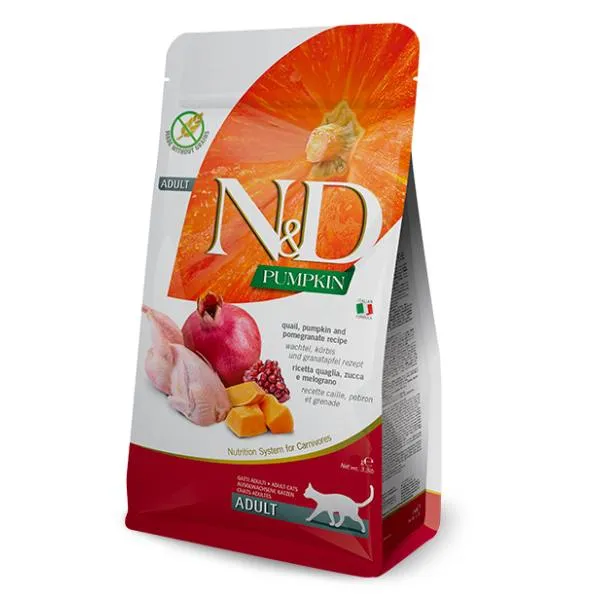 Farmina N&D Pumpkin Neutered Gatti Quaglia e Melograno - Crocchette - 300 g