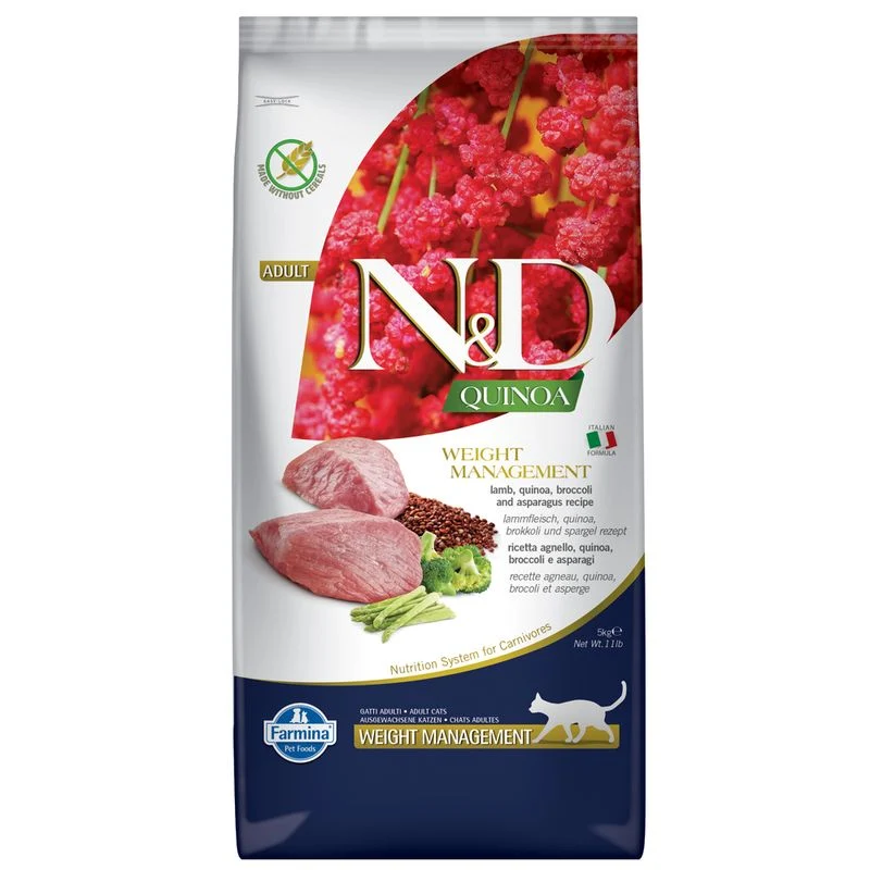 Farmina N&D Quinoa Weight Management Agnello e Broccoli - Gatti - 1,5 kg