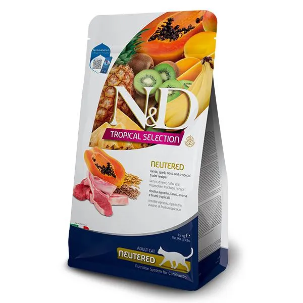 Farmina N&D Tropical Selection Agnello Gatti Sterilizzati - 1,5 kg