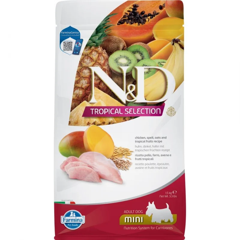 Farmina N&D Tropical Selection Pollo Adult Mini - Crocchette - 1,5 kg
