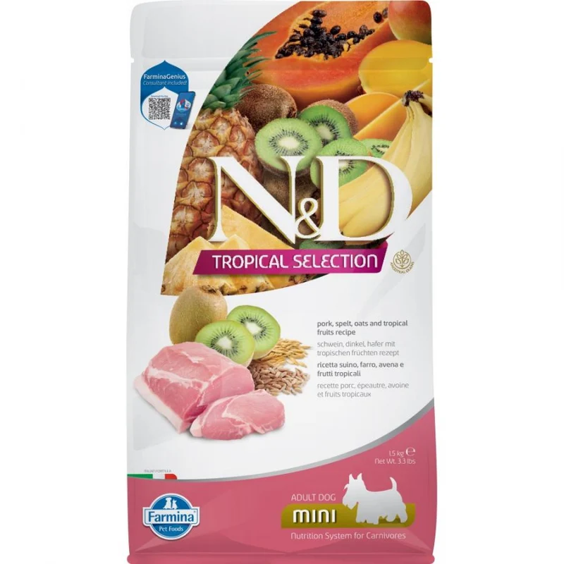 Farmina N&D Tropical Selection Maiale Adult Mini - Crocchette - 1,5 kg