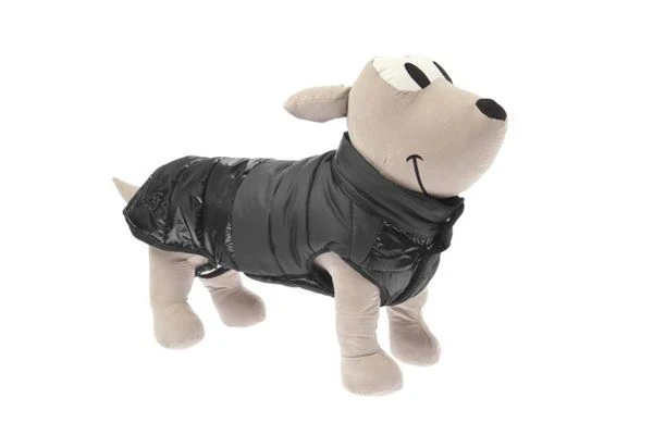Piumino Impermeabile Bizarre per Cani Ferribiella - Nero - 30 cm