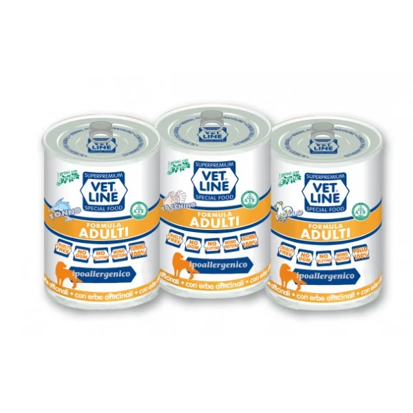 VETLINE CANE ADULTO TACCHINO & PATATE 400 GR